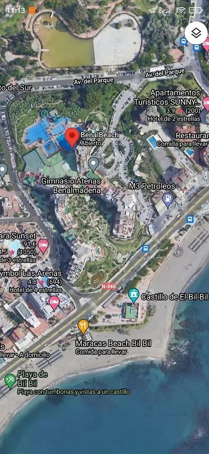 Benalbeach, estudio en primera línea de playa Benalmádena 0*,  España
